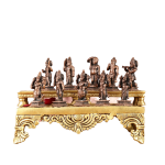 Pure Copper Dashavatar Miniature Set | 2.5" Sacred Collection | 607g Divine Art | Complete Avatar Series | Perfect Gift Set | Jaipurio